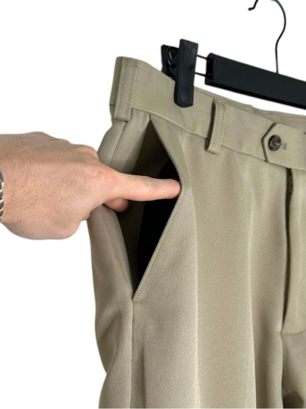Izod Golf Khaki Chino Pants - Picture 4 of 7